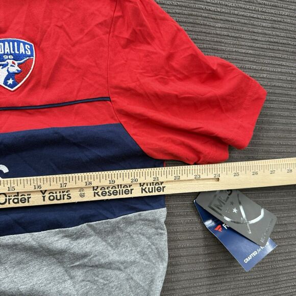 FC Dallas Shirt Men Large Gray Red Polyester Soccer Short Sleeve Outdoors. - Picture 7 of 12